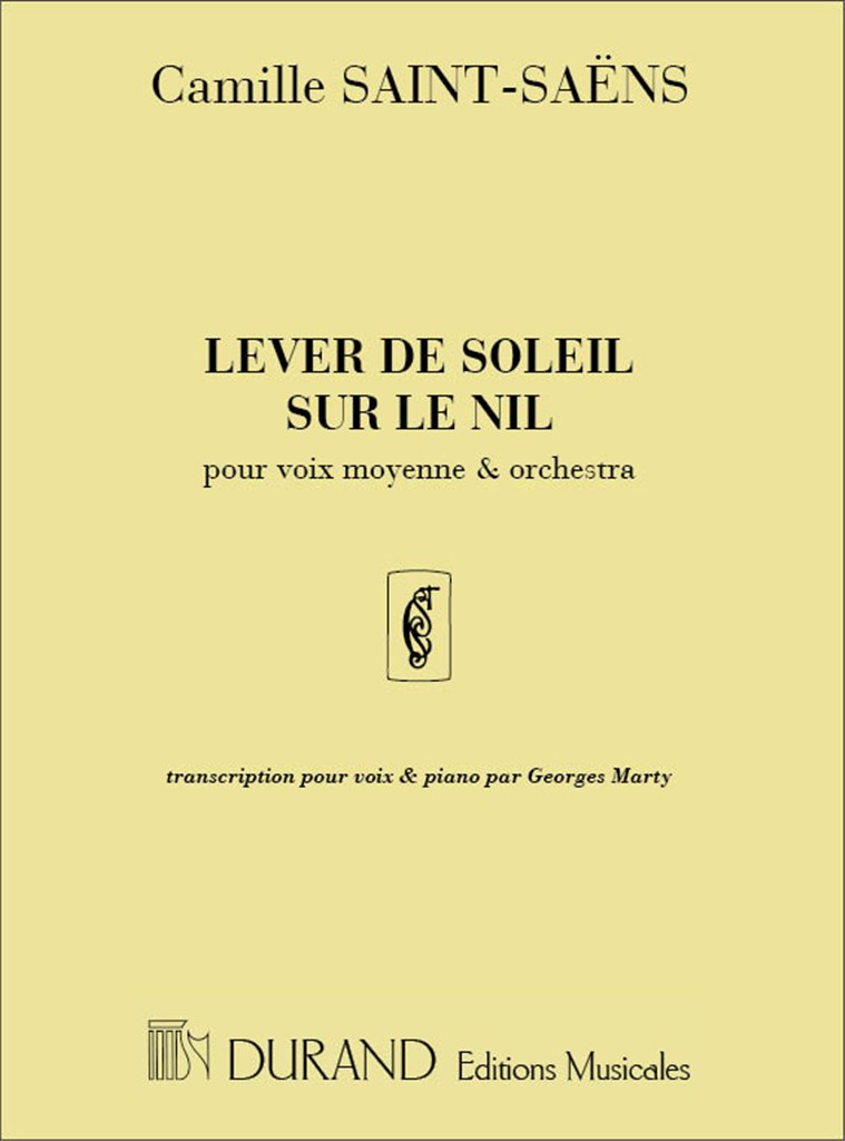 Lever De Soleil Sur Le Nil Contralto-Piano